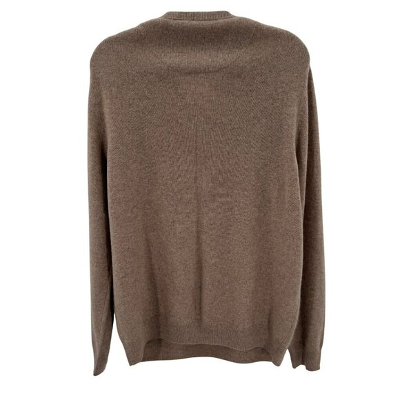 Nordstrom Mens Shop 100% Cashmere Tan V-Neck Sweater XL - Picture 4 of 5